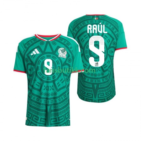 Fotballdrakt Mexico Raul Jimenez 9 World Cup Hjemmetrøye 2026 Kortermet
